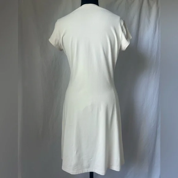 Susana Monaco Short Sleeve A-Line Mini Dress in Natural Size Medium - Picture 4 of 10